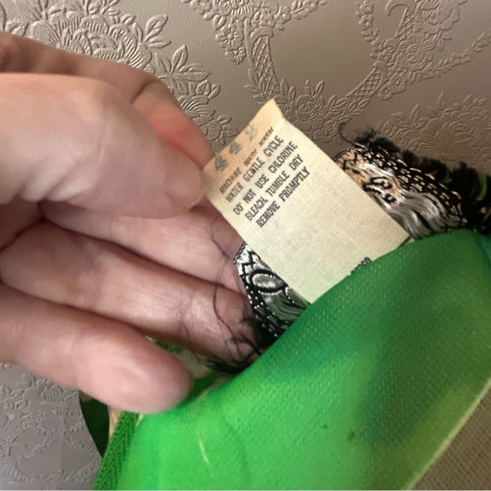Vintage Trends by Jerrie Lurie union made 8 med polyester green shirt top - Picture 4 of 6